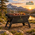 Delvonna Portable Folding Fire Pit and Grill image 1