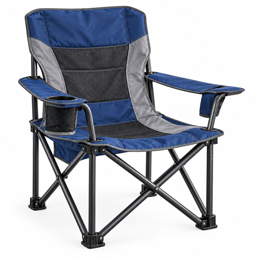Delvonna Portable Folding Camping Chair with Cup Holder image 3