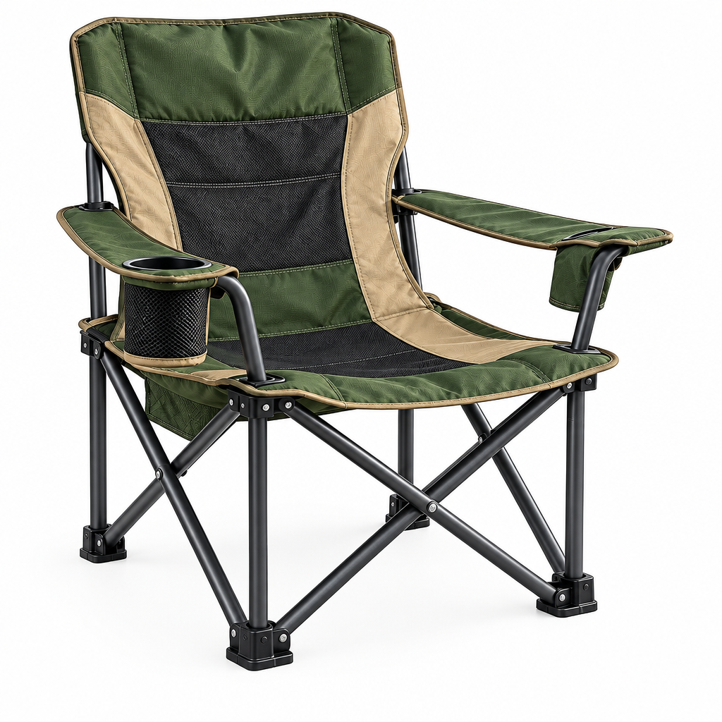 Delvonna Portable Folding Camping Chair with Cup Holder image 4