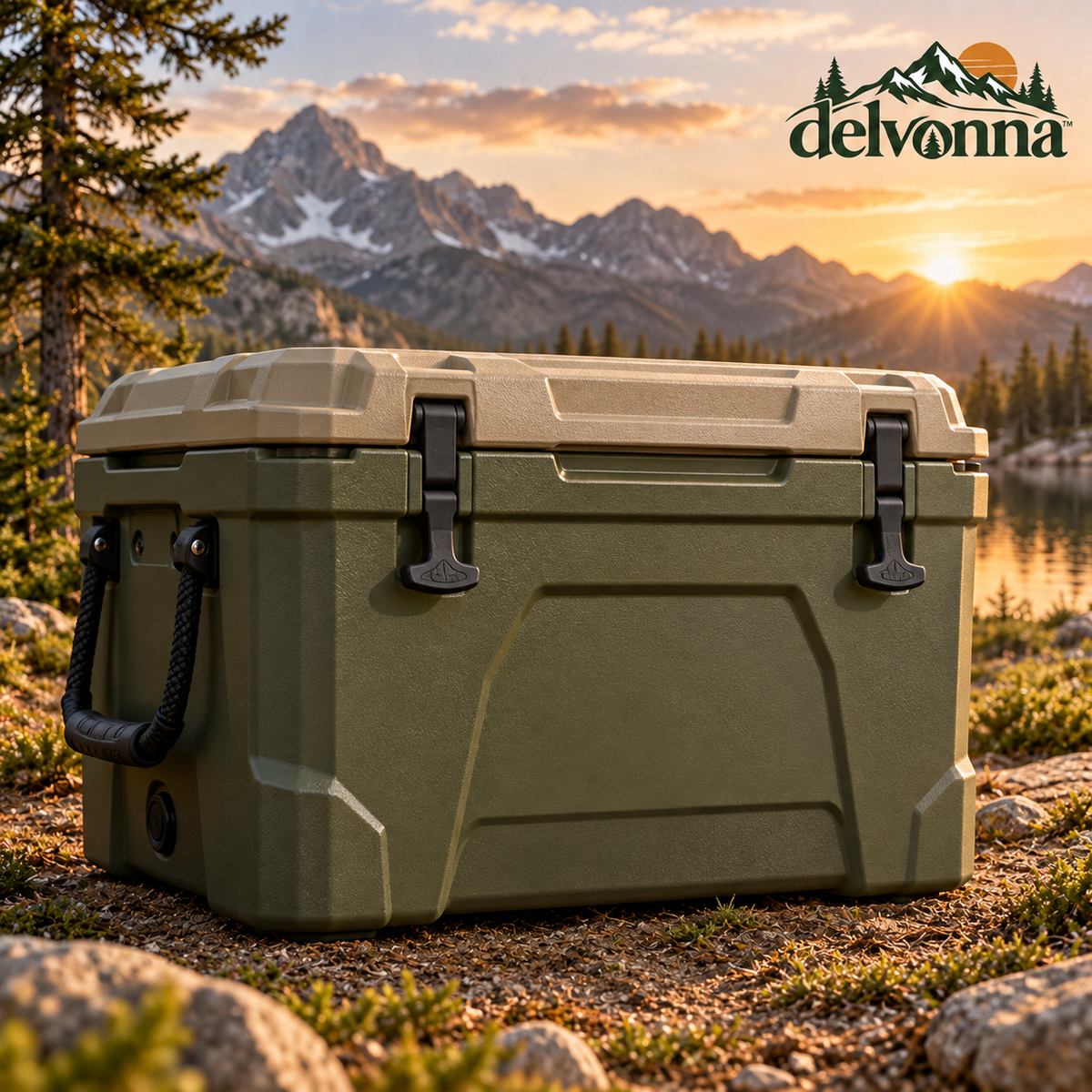Delvonna 45-Quart Heavy-Duty Camping Cooler image 1